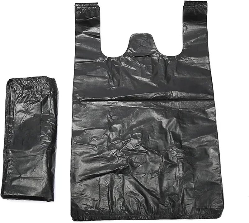 أكياس القمامة السوداء السميكة ذات المقابض 400 قطعة 32 × 52 سم للمطبخ وغرفة المعيشة - Image 1